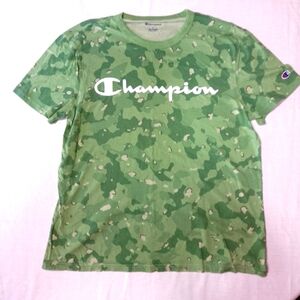 Champion Green Camouflage Short Sleeve T-Shirt Unisex